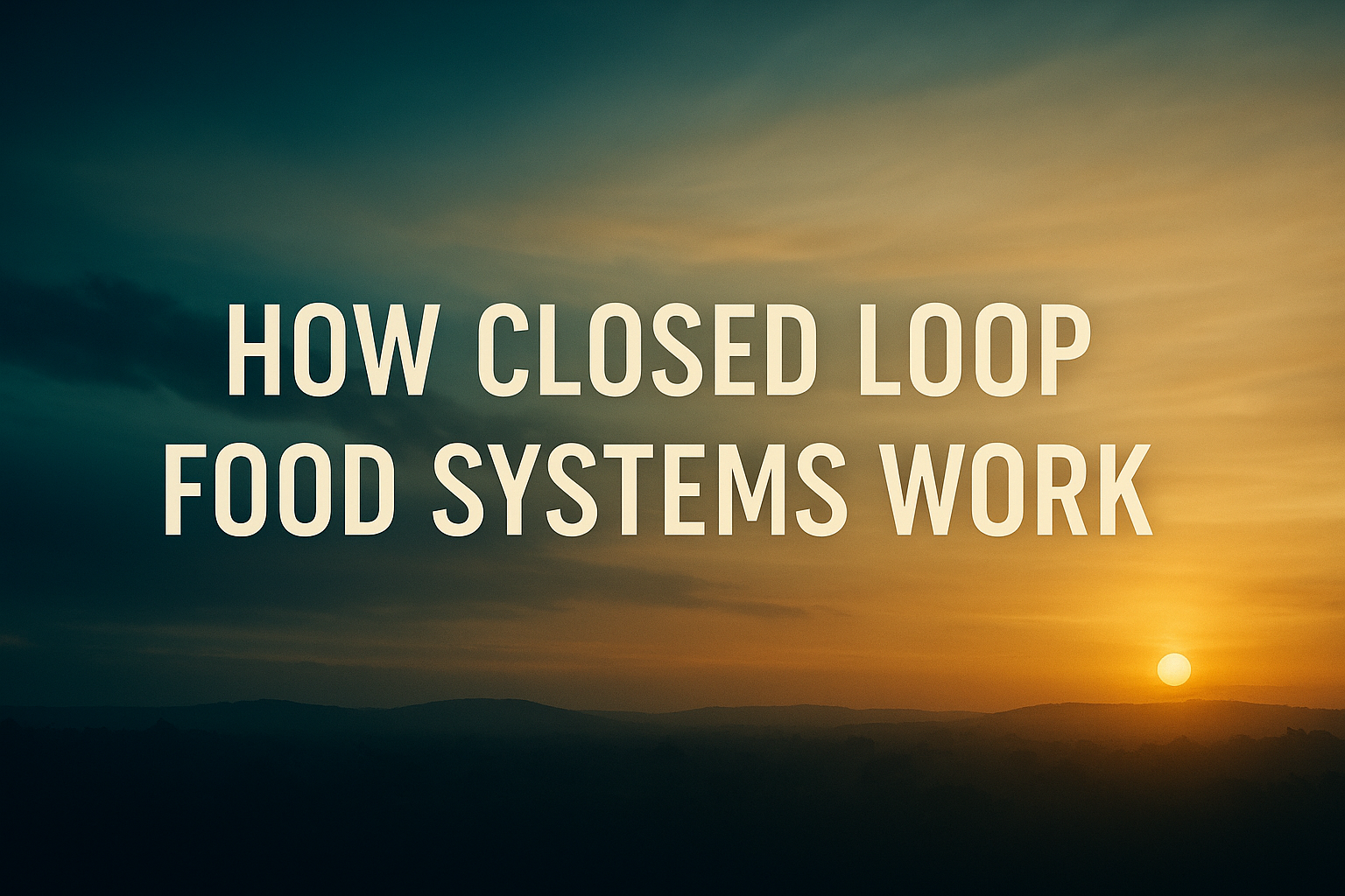 How Closed Loop Food Systems Work