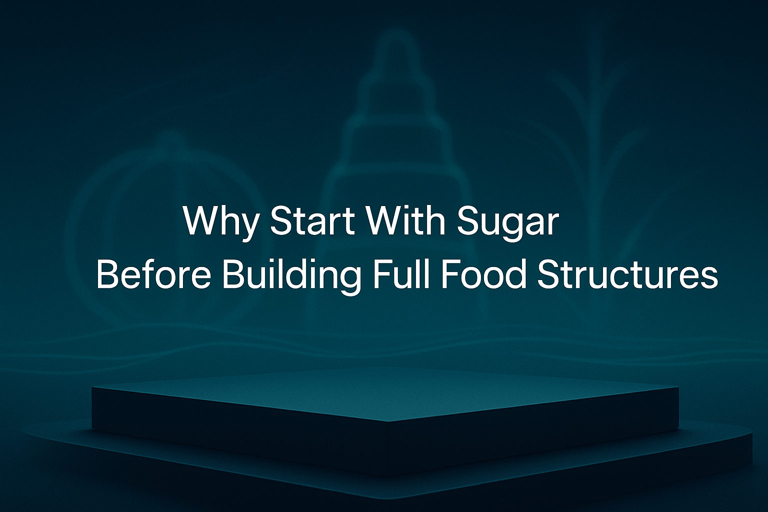 Why Start With Sugar Before Building Full Food Structures