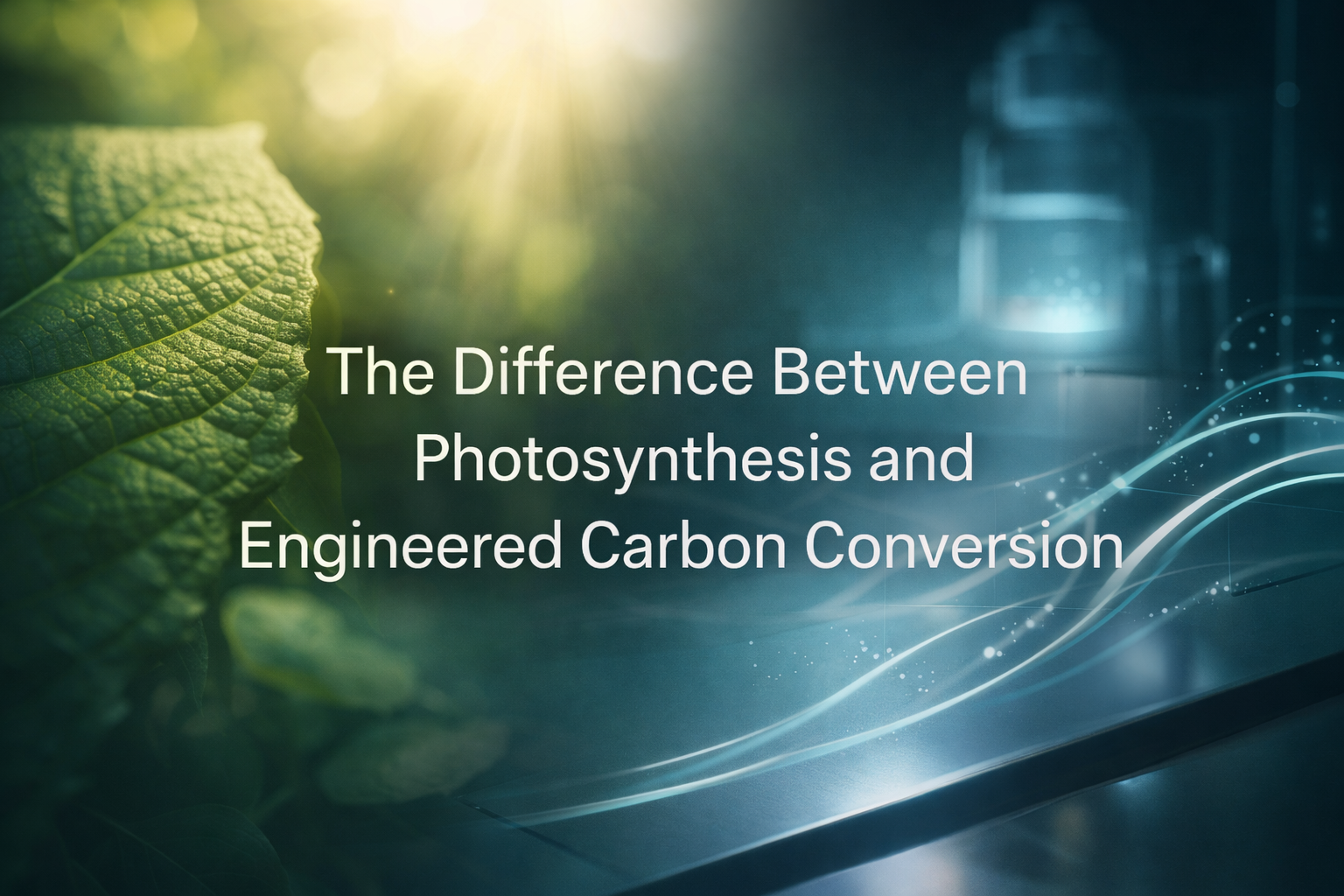 The Difference Between Photosynthesis and Engineered Carbon Conversion