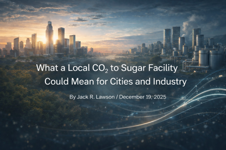 What a Local CO₂ to Sugar Facility Could Mean for Cities and Industry