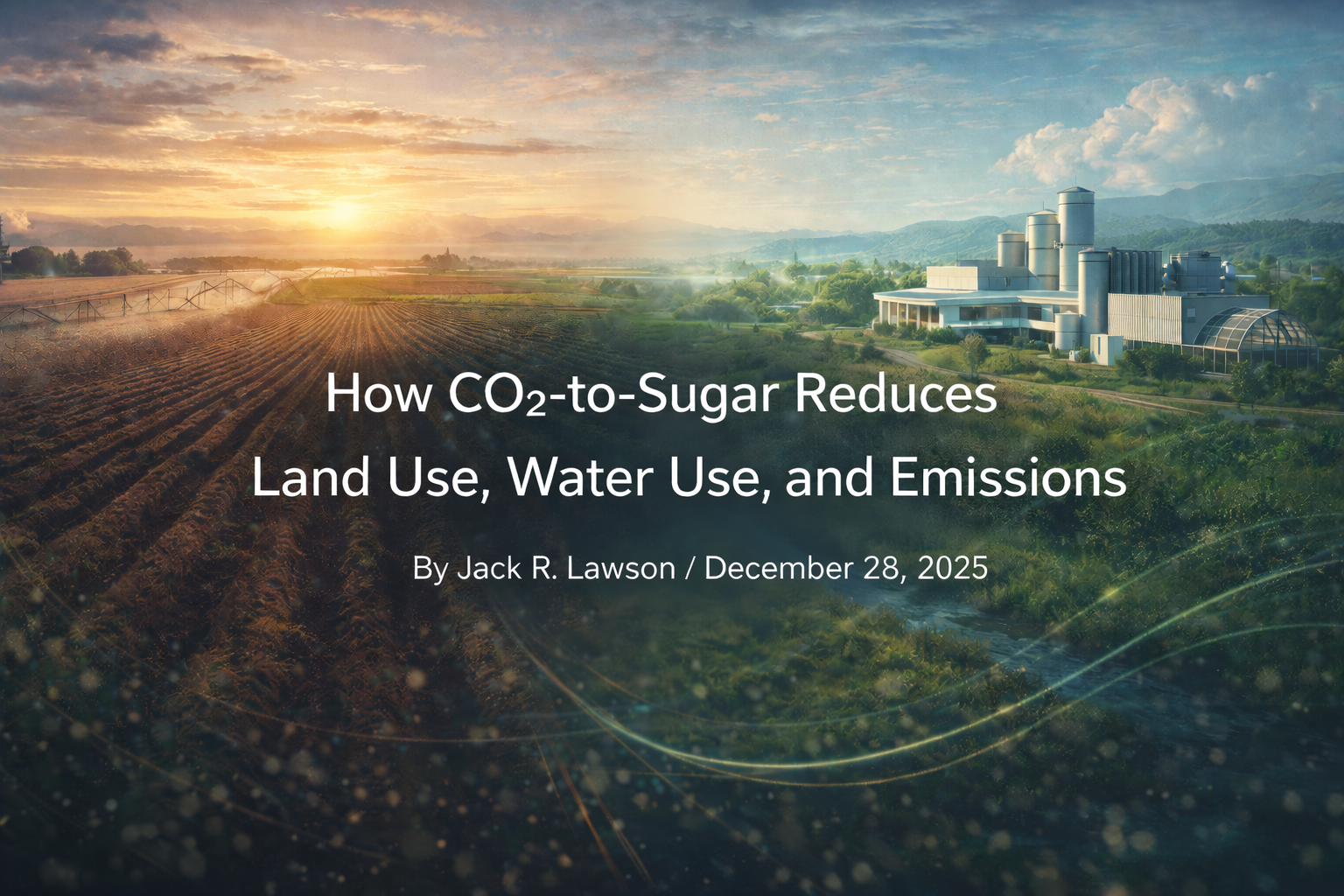 How CO₂ to Sugar Reduces Land Use, Water Use, and Emissions