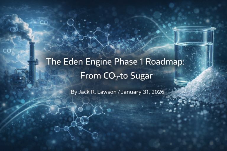 The Eden Engine Phase 1 Roadmap: From CO₂ to Sugar